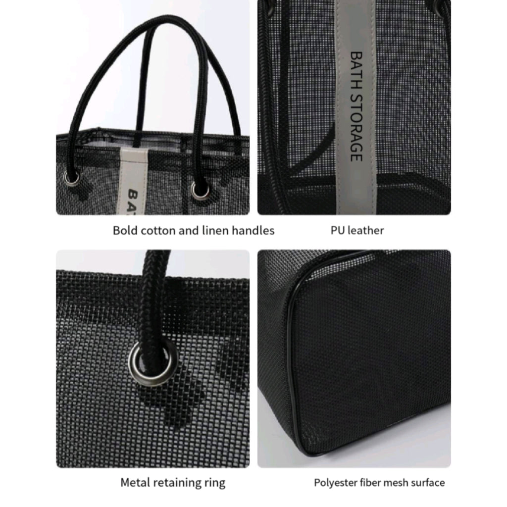 Mesh Shower Caddy Draining Travel Organizer Portable