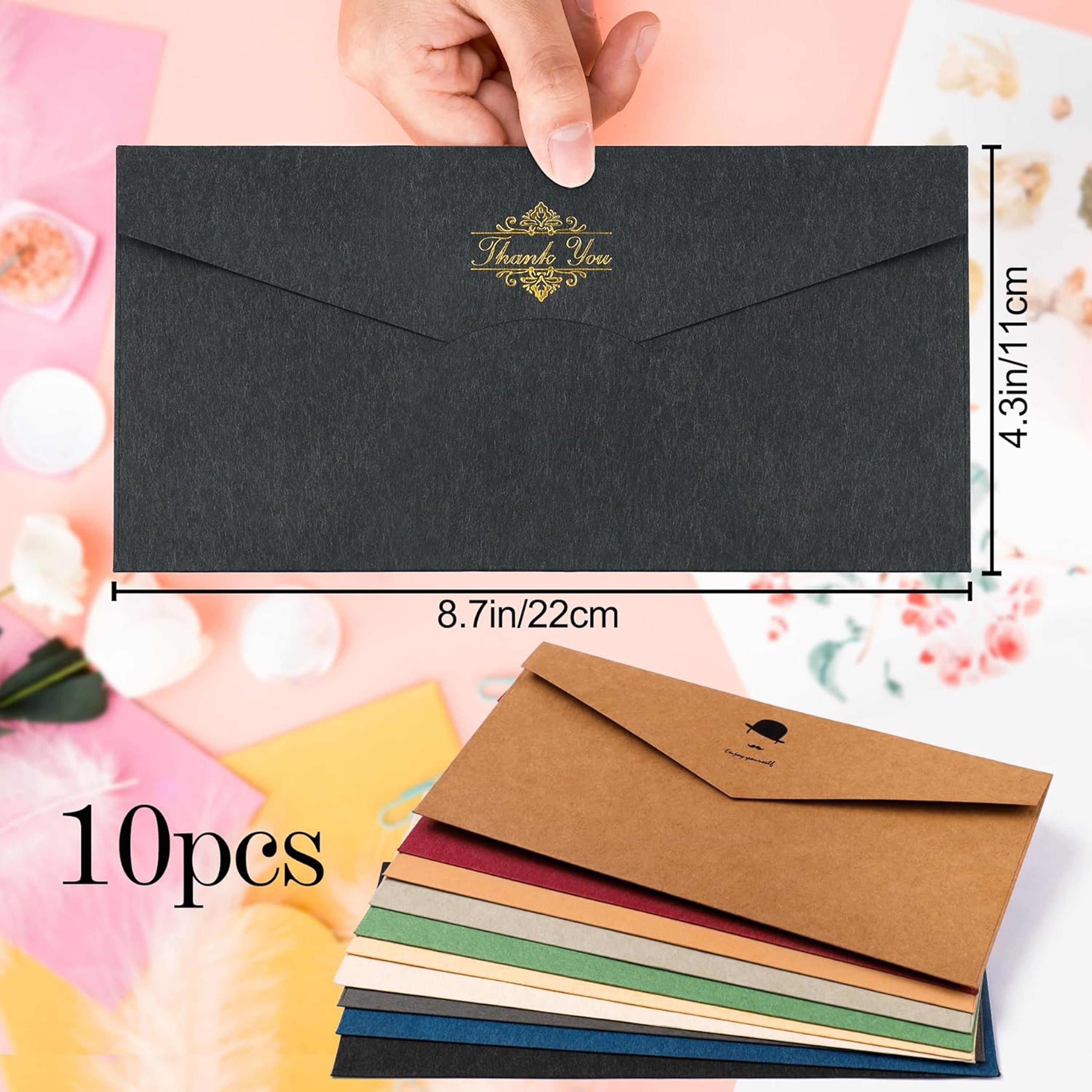 Solid Color Blank Business Envelope