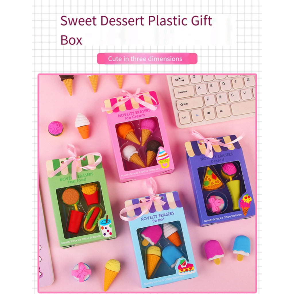 Dessert Themed Eraser Set