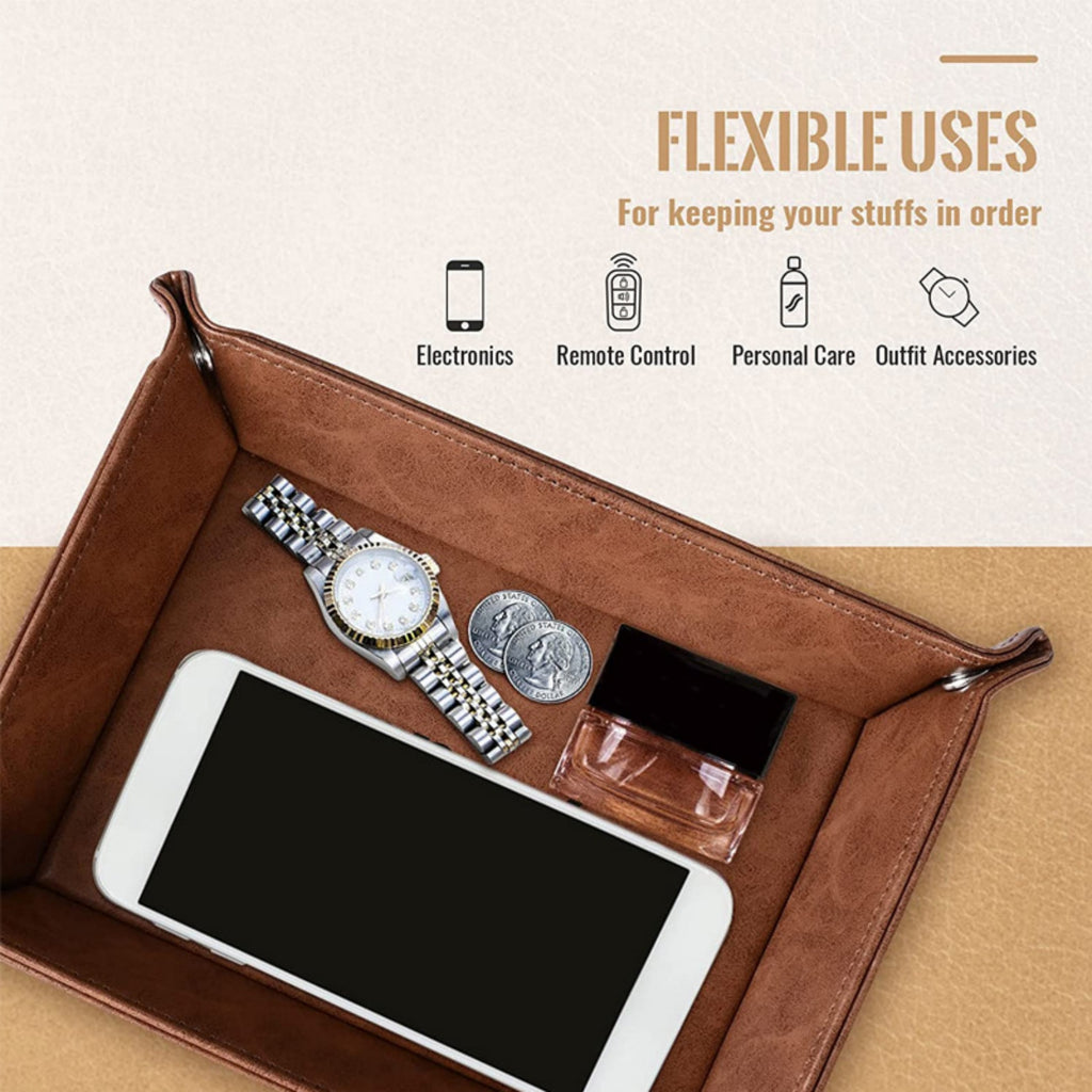 Pu Leather Tray Storage Tray