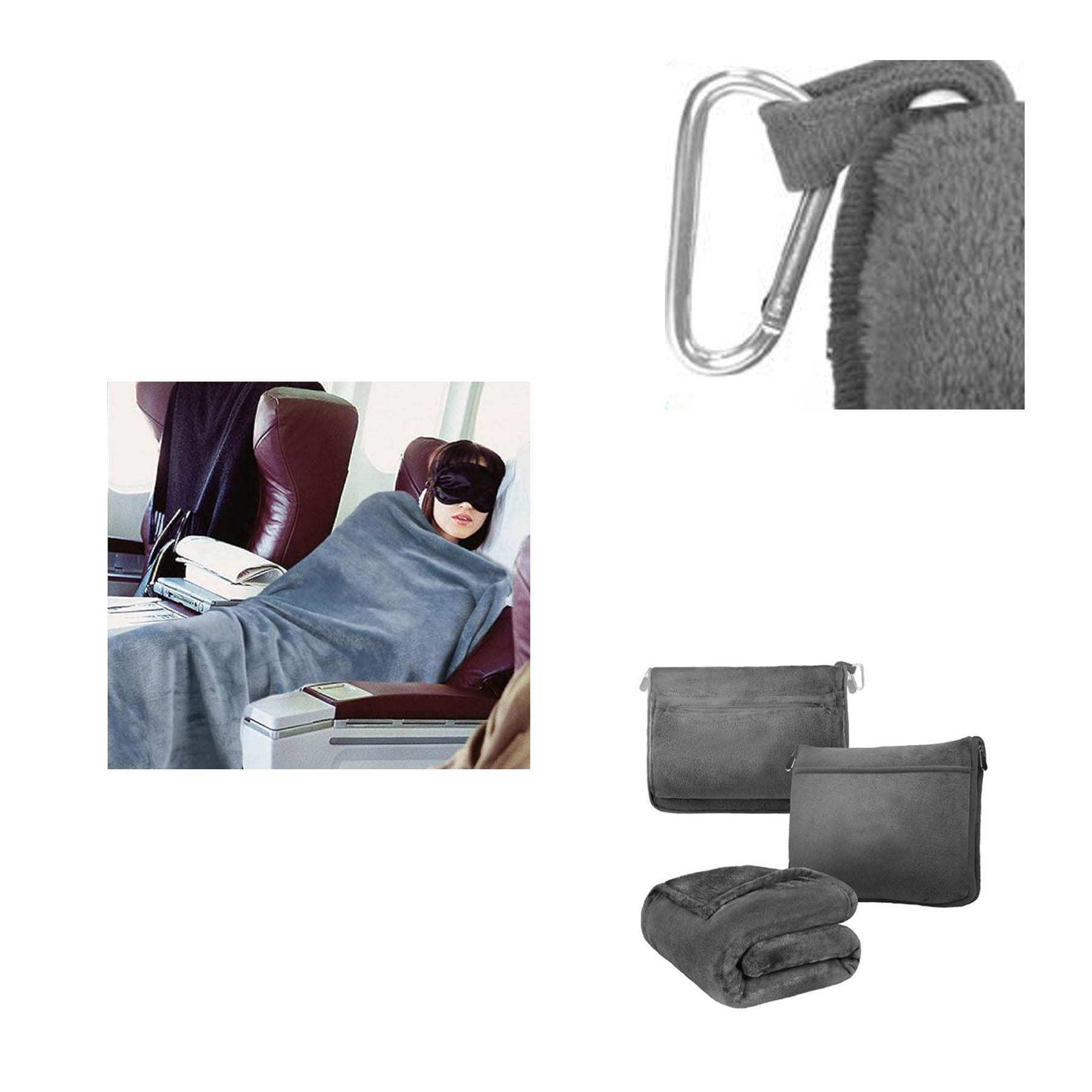 Flannel Blanket Travel Airplane Blanket