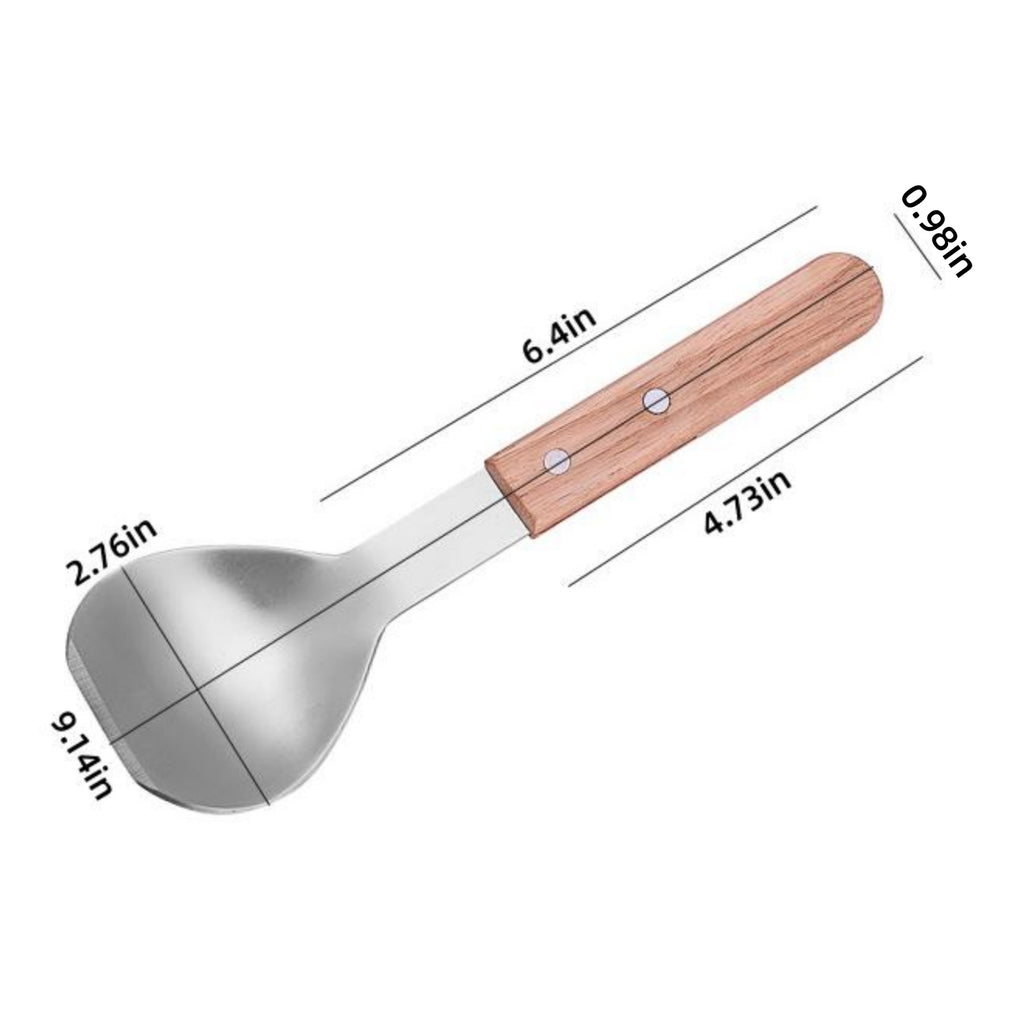 Stainless Steel Wooden Handle Ice Cream Scoop