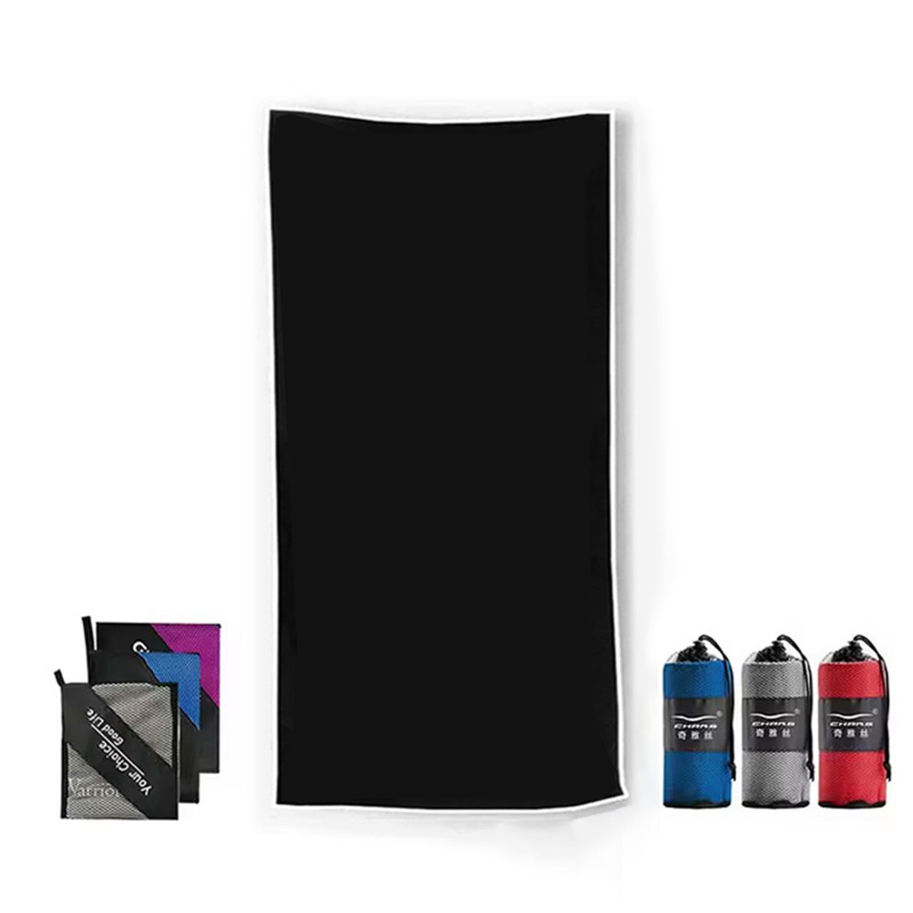 Double-Sided Fleece Sand-Proof Quick-Dry Beach Towel With Magnets