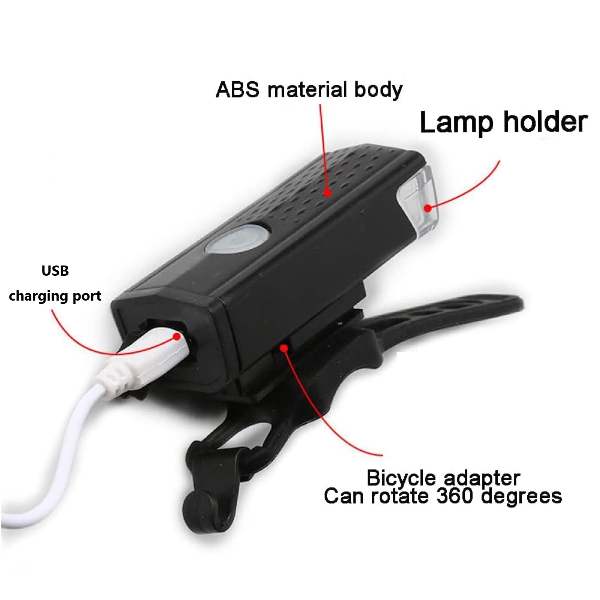 Usb Rechargeable Bike Light