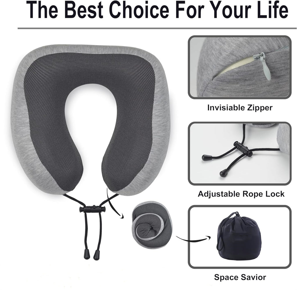 Memory Foam Travel Neck Pillow