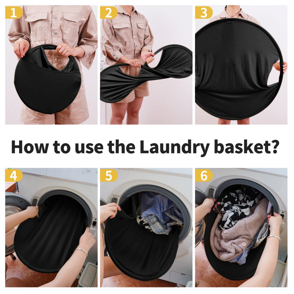 Pop-Up Portable Laundry Hamper Baskets
