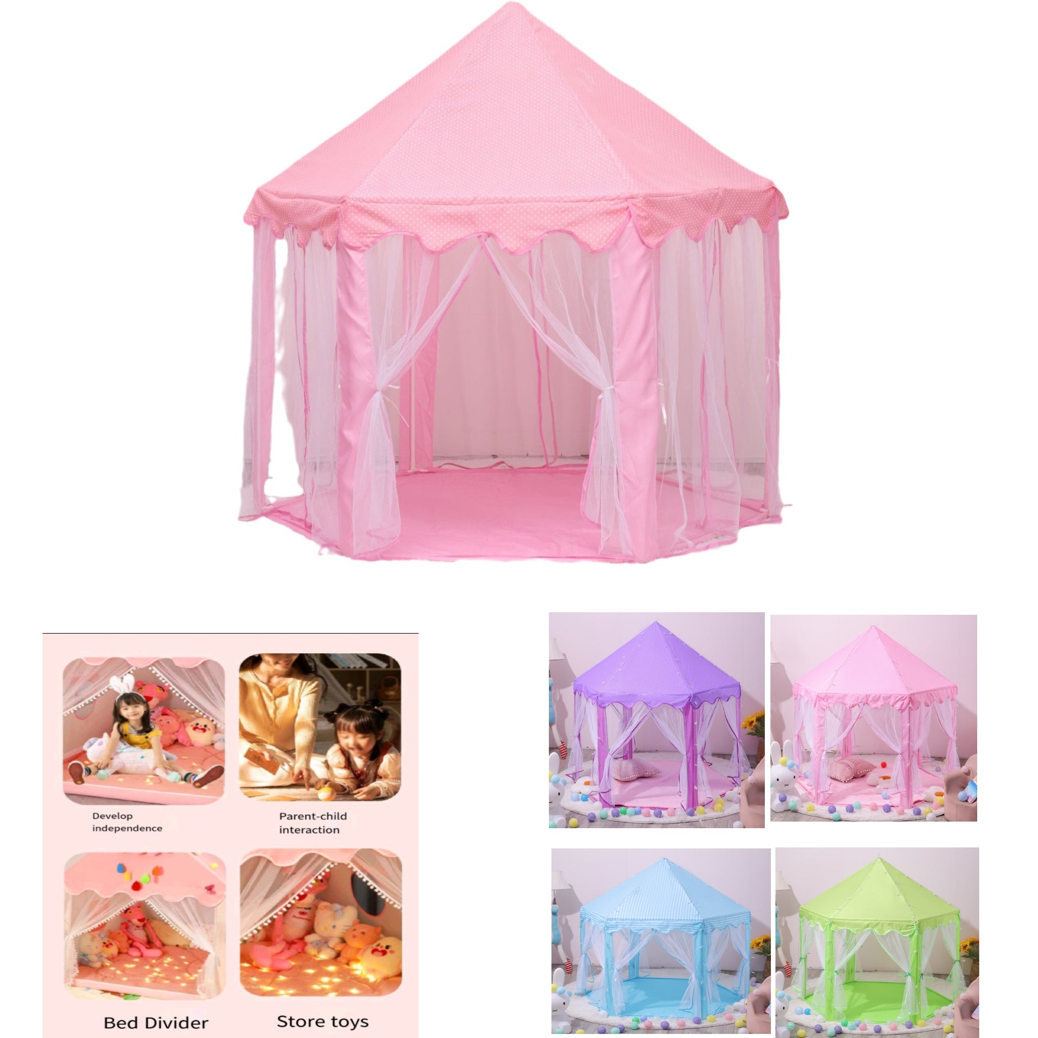 Indoor Playhouse Style Children's Bed Tent