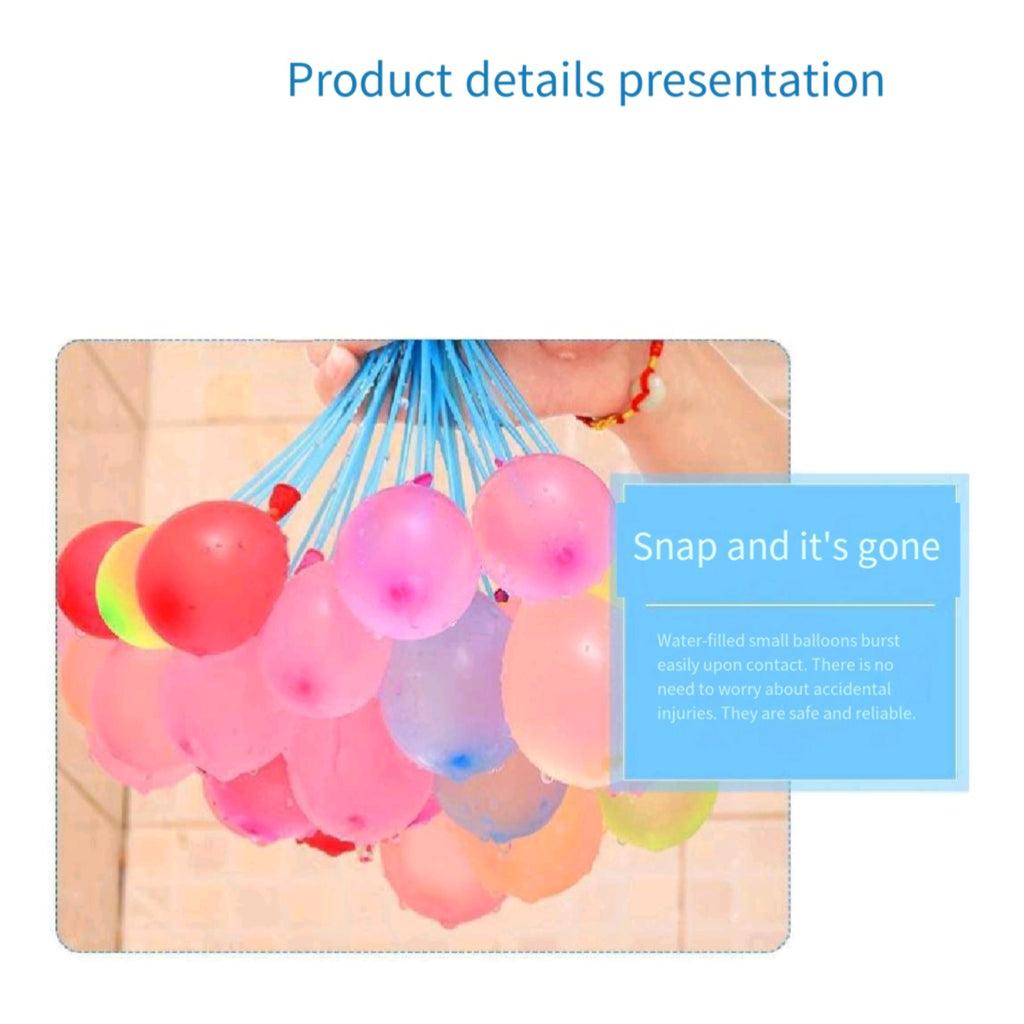 Self Sealing Water Balloons Fast Fill Splash Battle Toys