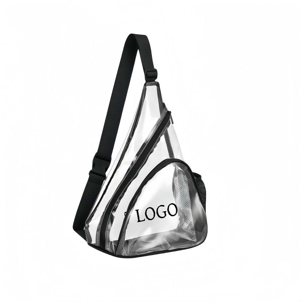 Pvc Transparent Triangular Single-Shoulder Crossbody Bag