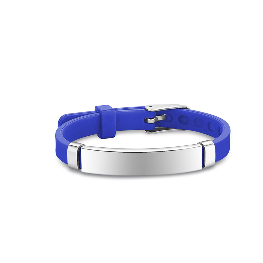 Children's Anti-Loss Multi-Color Titanium Steel Silicone Wristband