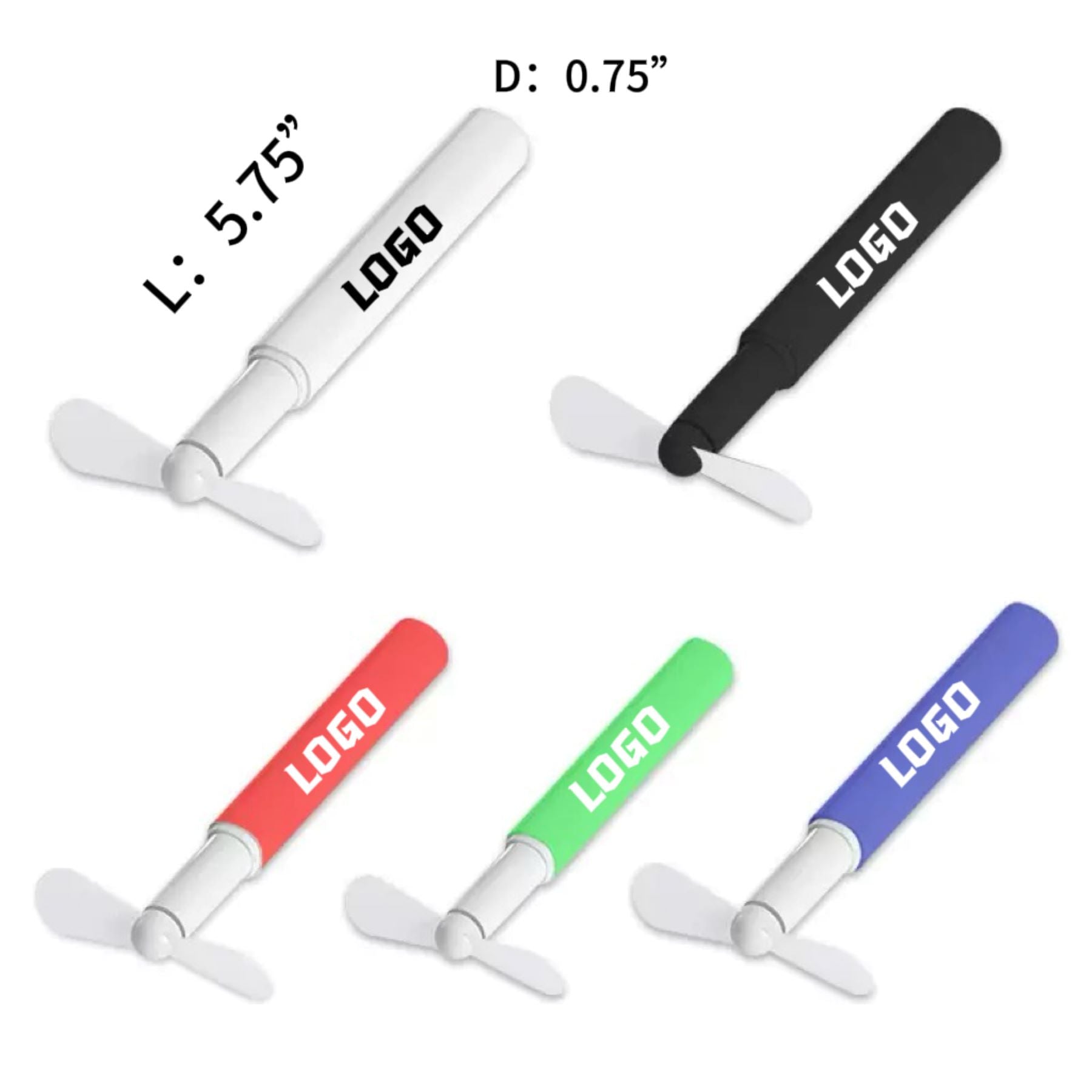 Handheld Pocket Mini Fan (Including Two AAA Dry Batteries)