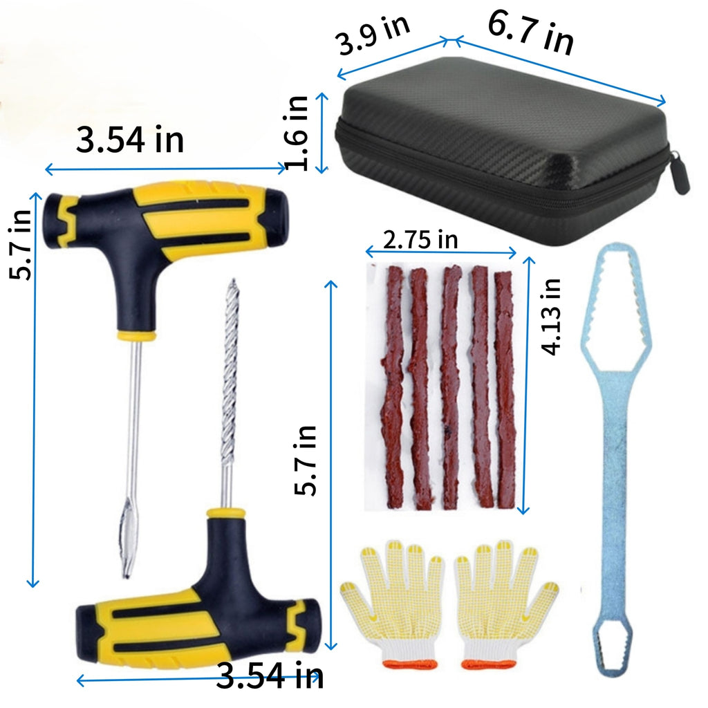 Tubeless Tire Repair Kit Reamer Strings Emergency Universal