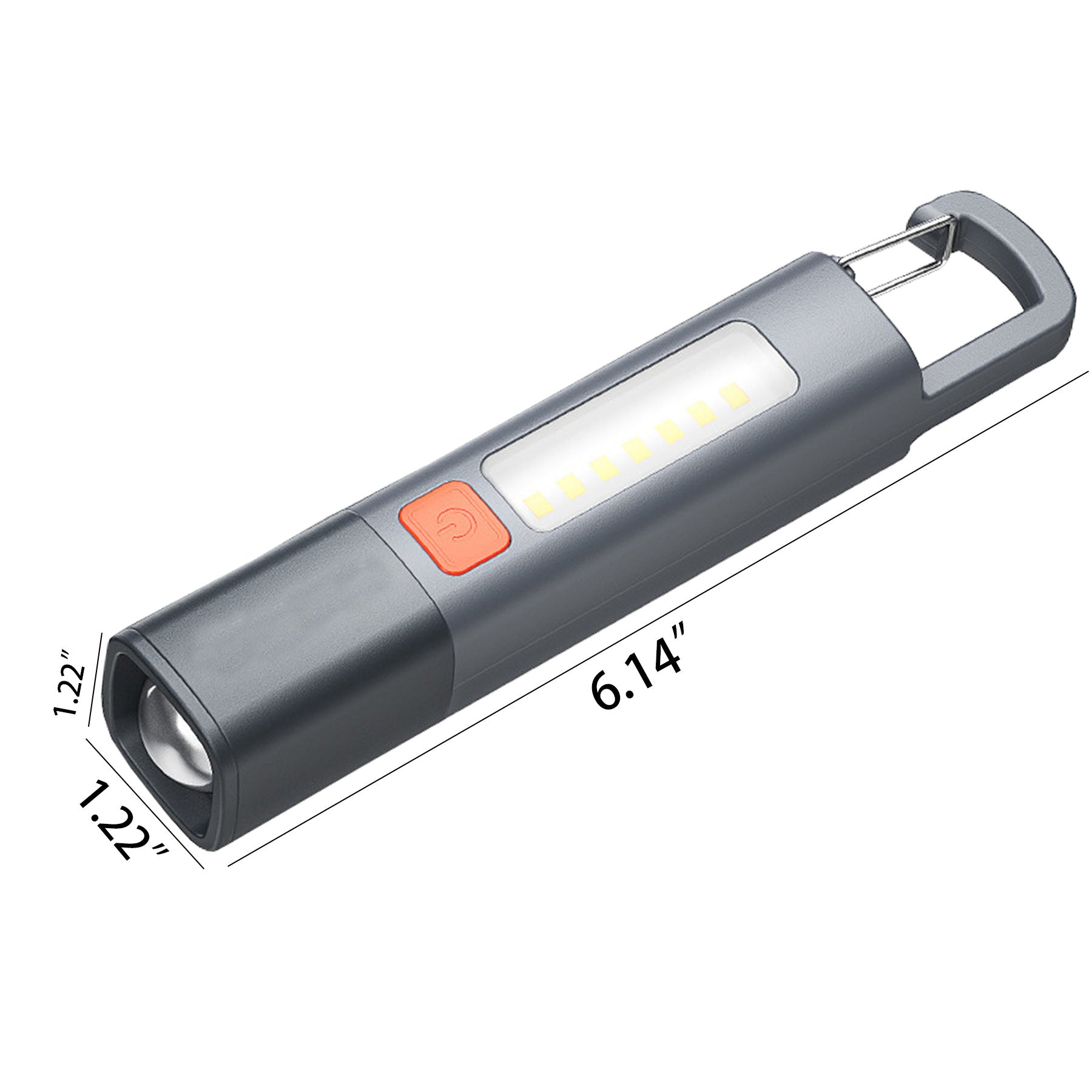 Outdoor Portable Power Bank Cob Flashlight