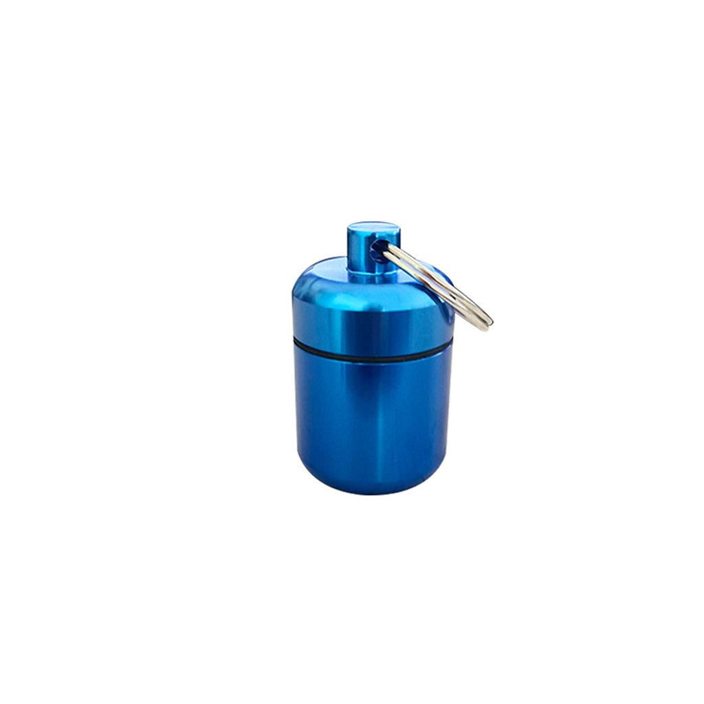 Portable Alloy Keychain Storage Capsule
