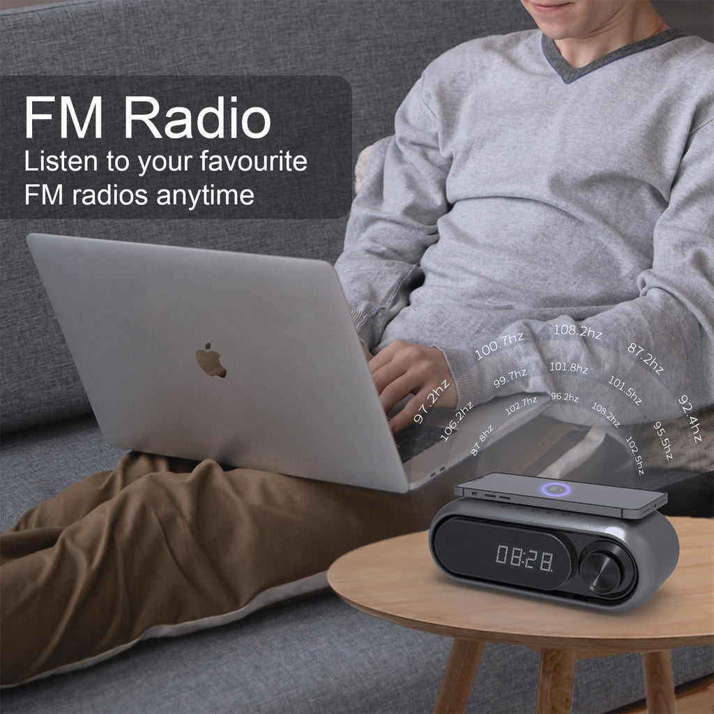 Multi-in-one Wireless Charger Bass Bluetooth Speaker
