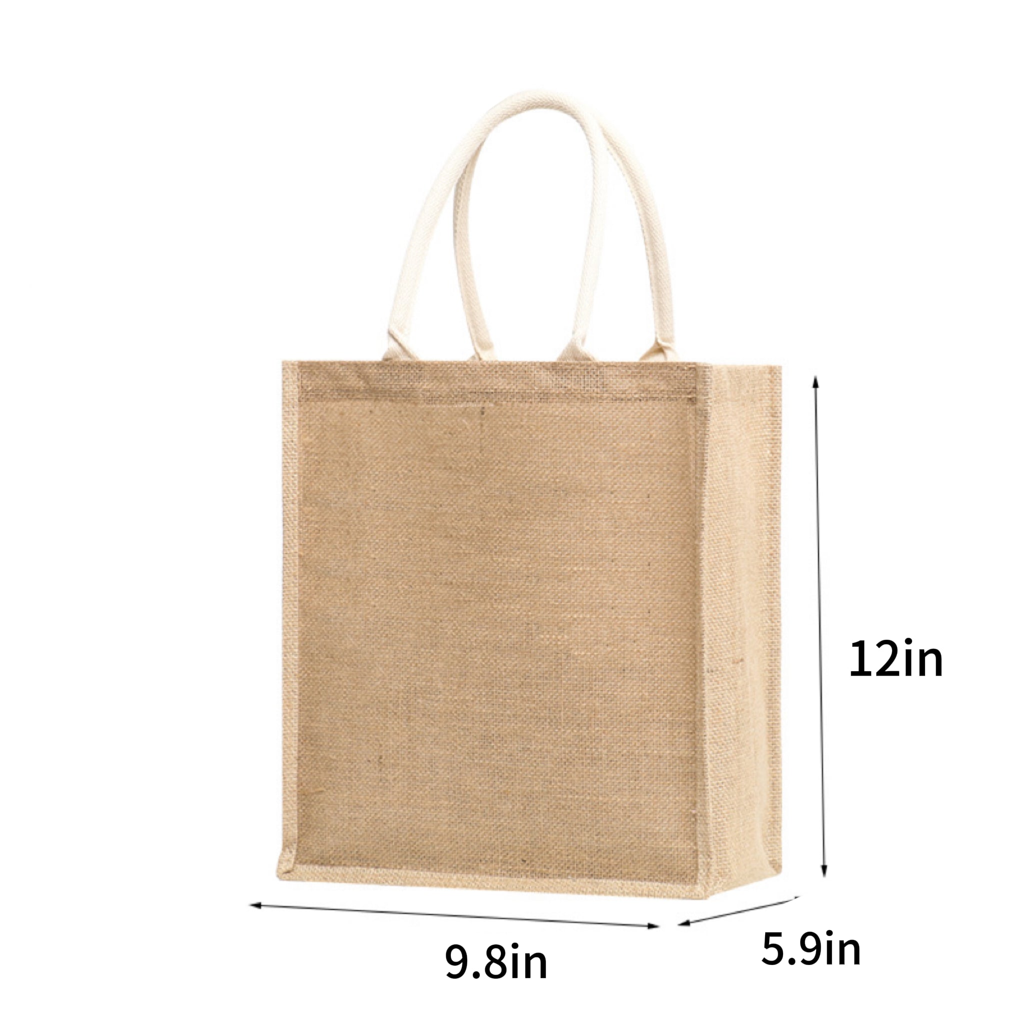 Waterproof Burlap Tote Bag