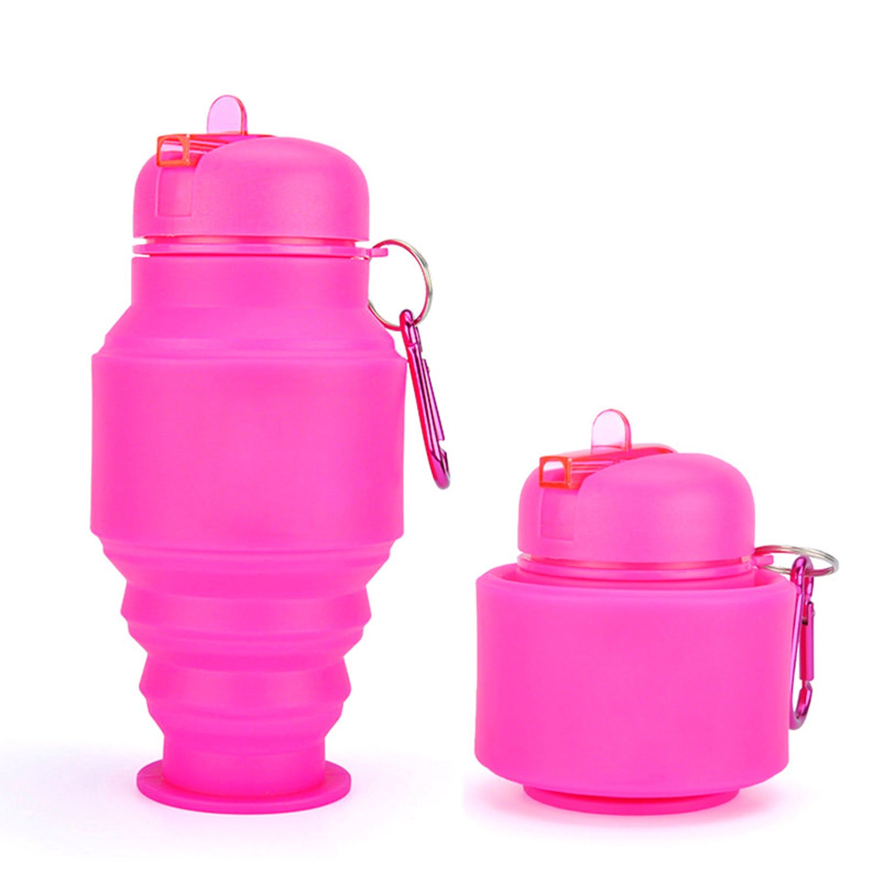 17oz Portable Outdoor Silicone Telescopic Water Bottle