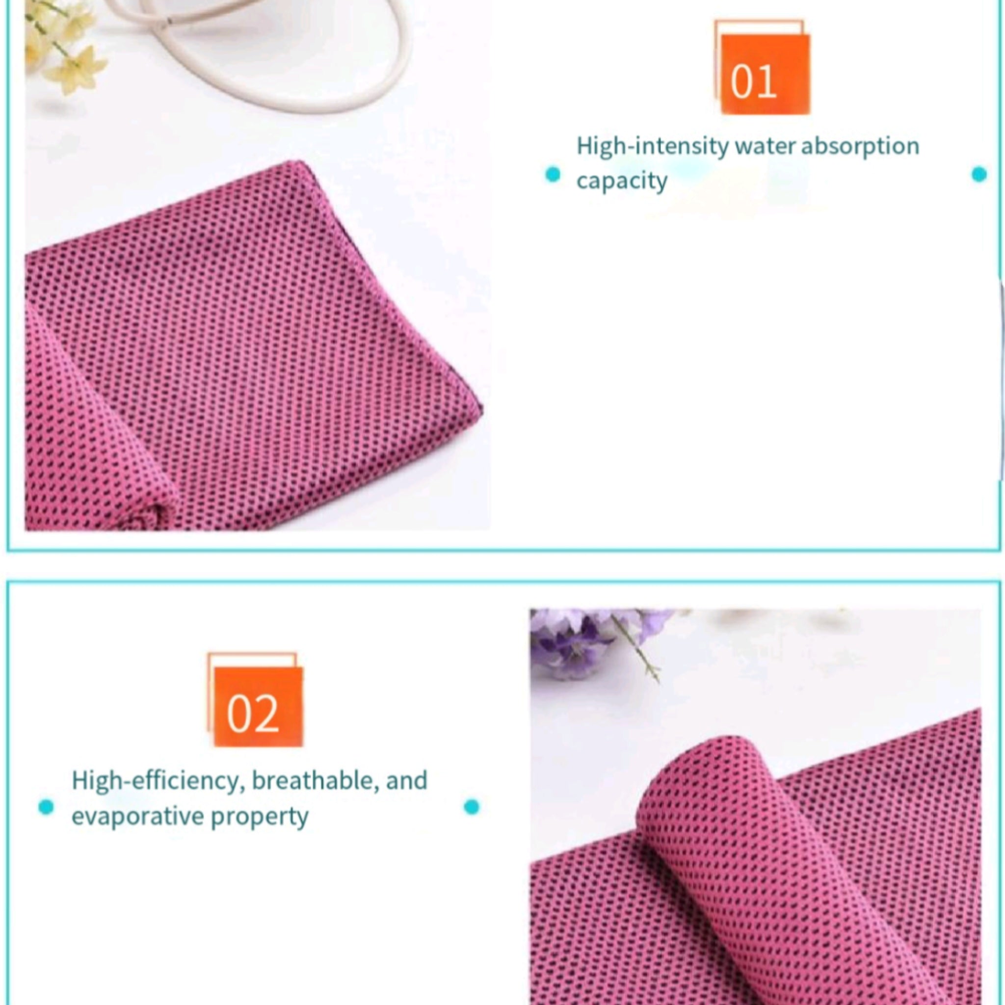 InstantCooling Towel For Sports Yoga Quick Activate Chilling