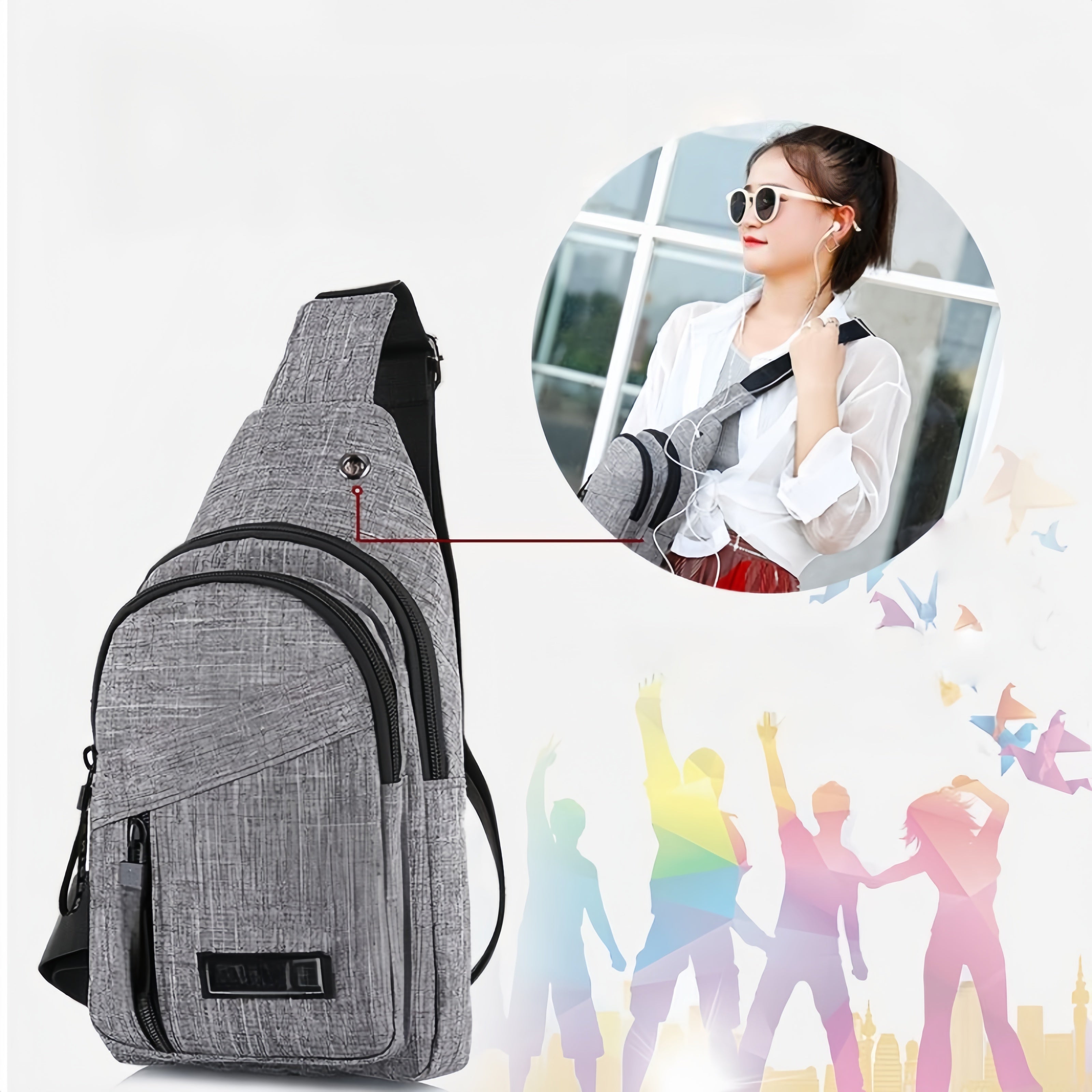 Crossbody Sling Bag Backpack