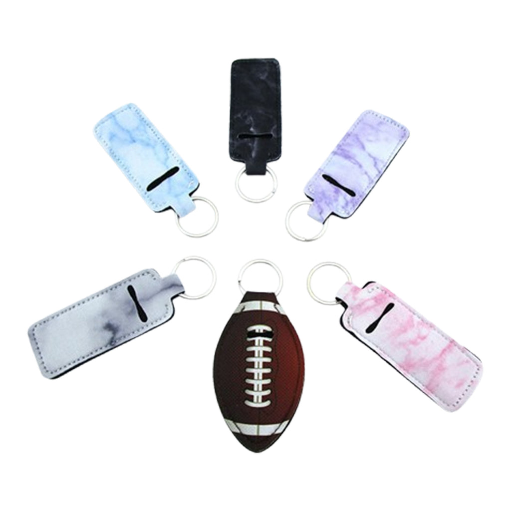 Lipstick Lip Balm Holder Keychain