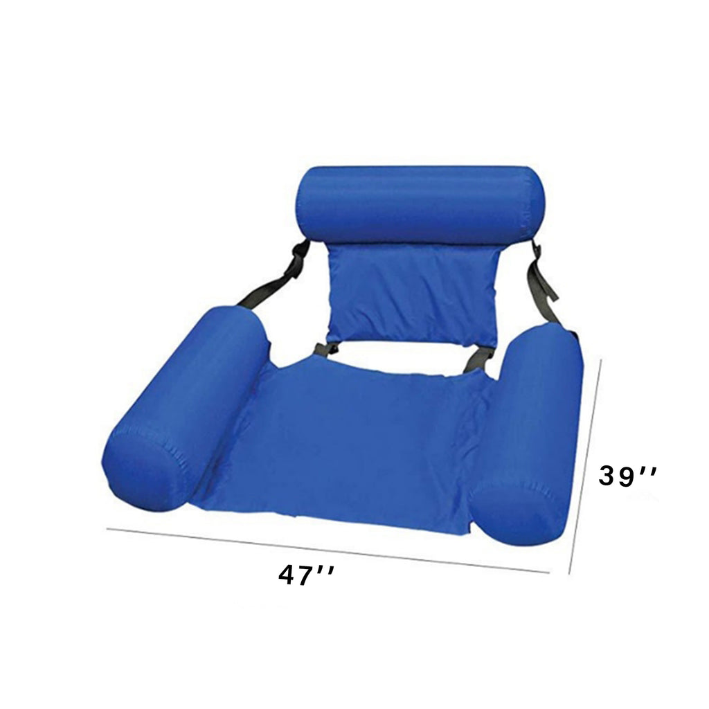 Inflatable Pool Chair Water Recliner Sofa Floating Row