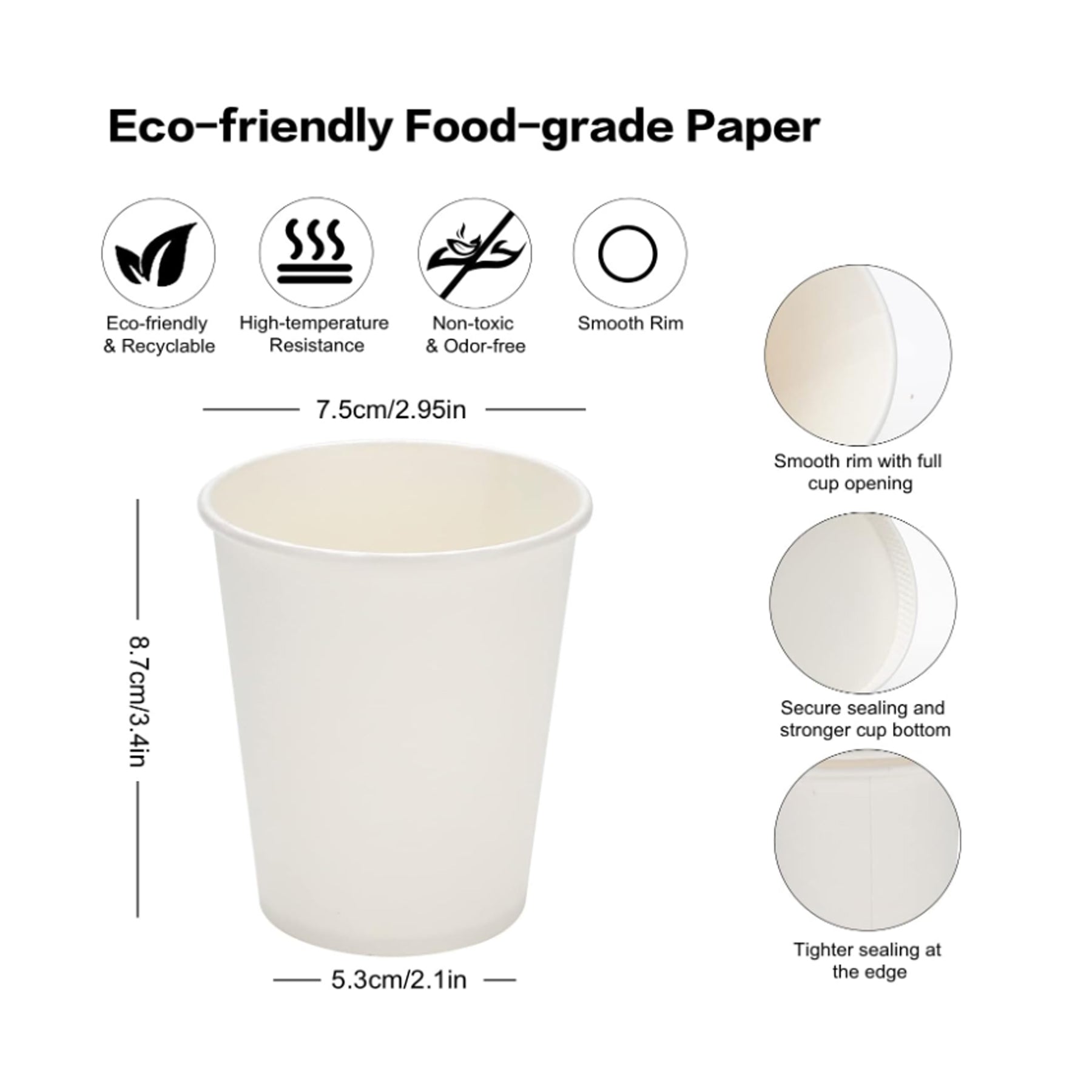 Customizable 9Oz Disposable Paper Cup