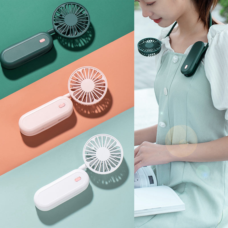 Handheld Halterneck Fan
