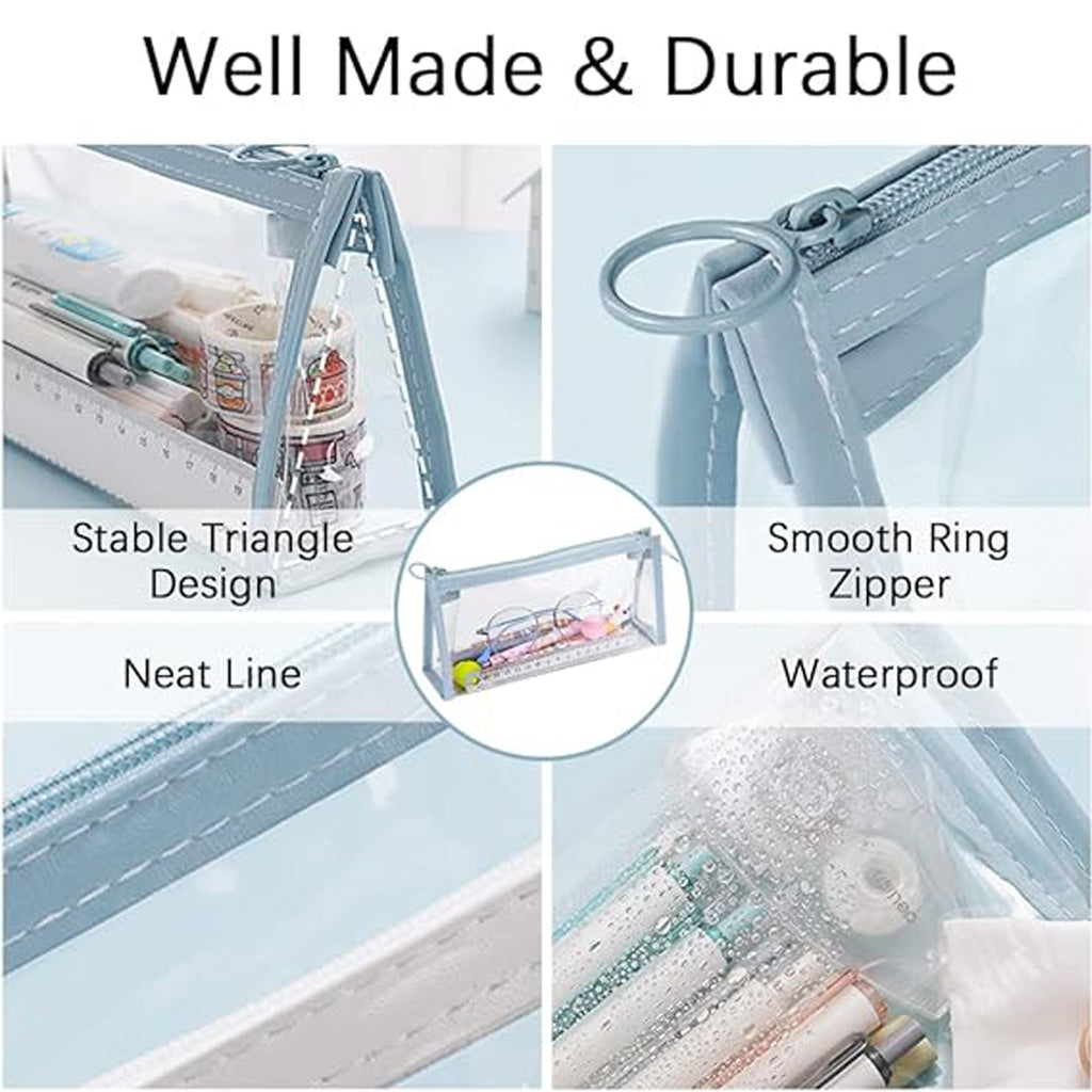 Zippered Clear PVC Pencil Case
