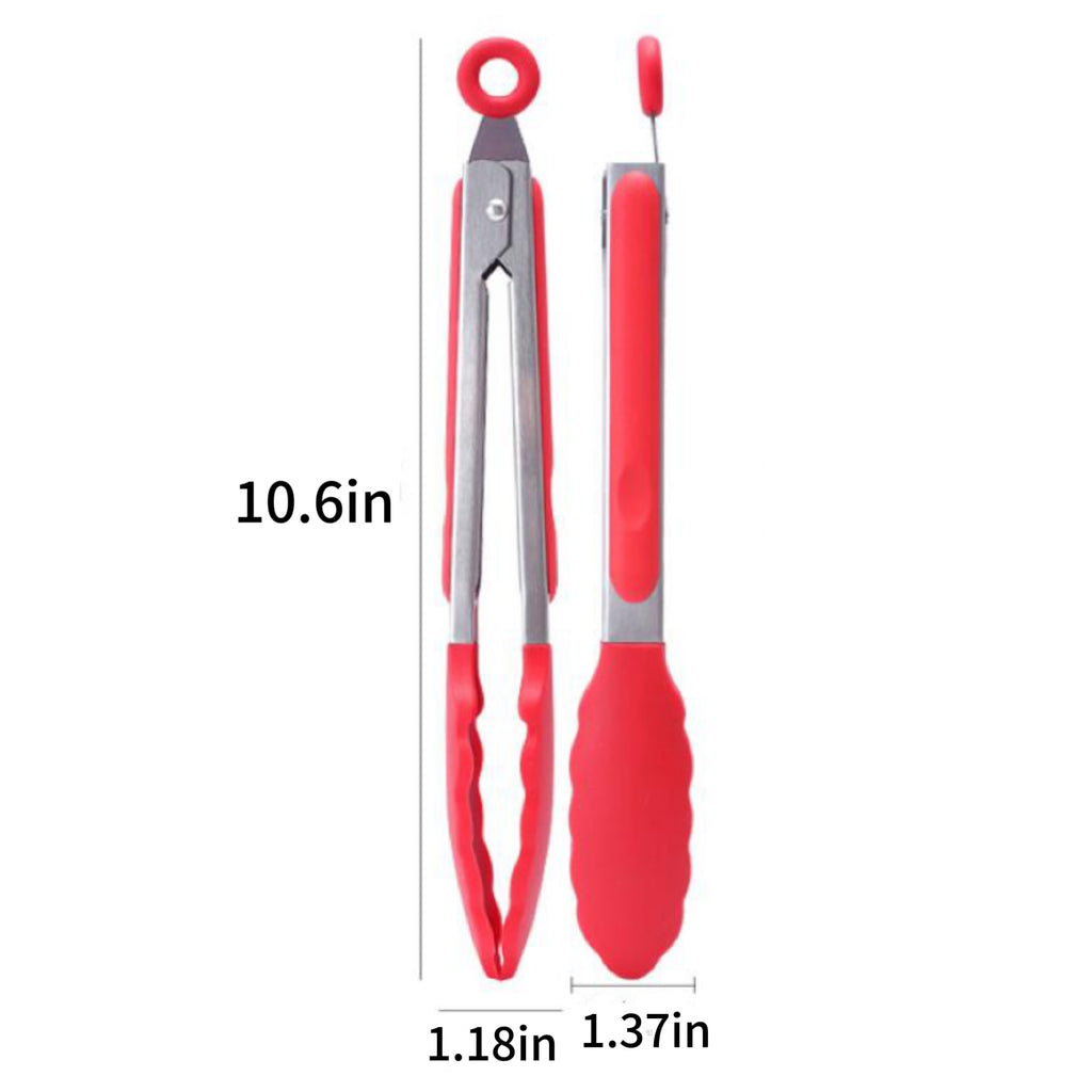 Stainless Steel Silicone Food Tongs