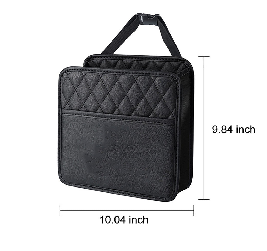 Multifunction Pu Waterproof Car Storage Trash Can