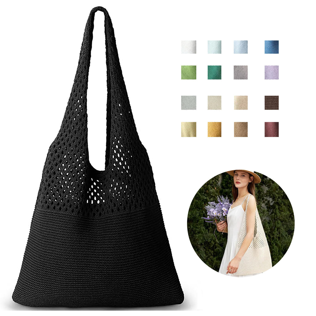 Crochet Mesh Beach Tote Bag