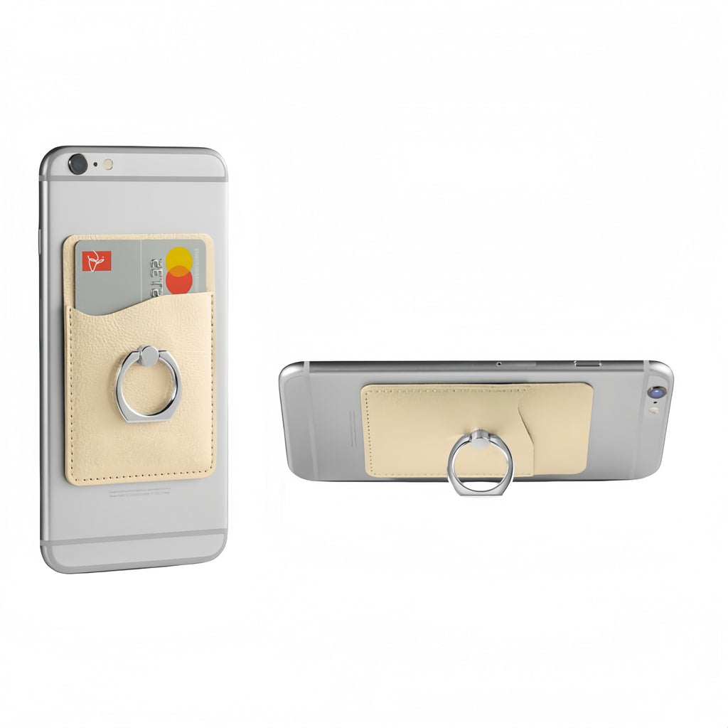 Phone Pu Leather Wallet With Ring Stand