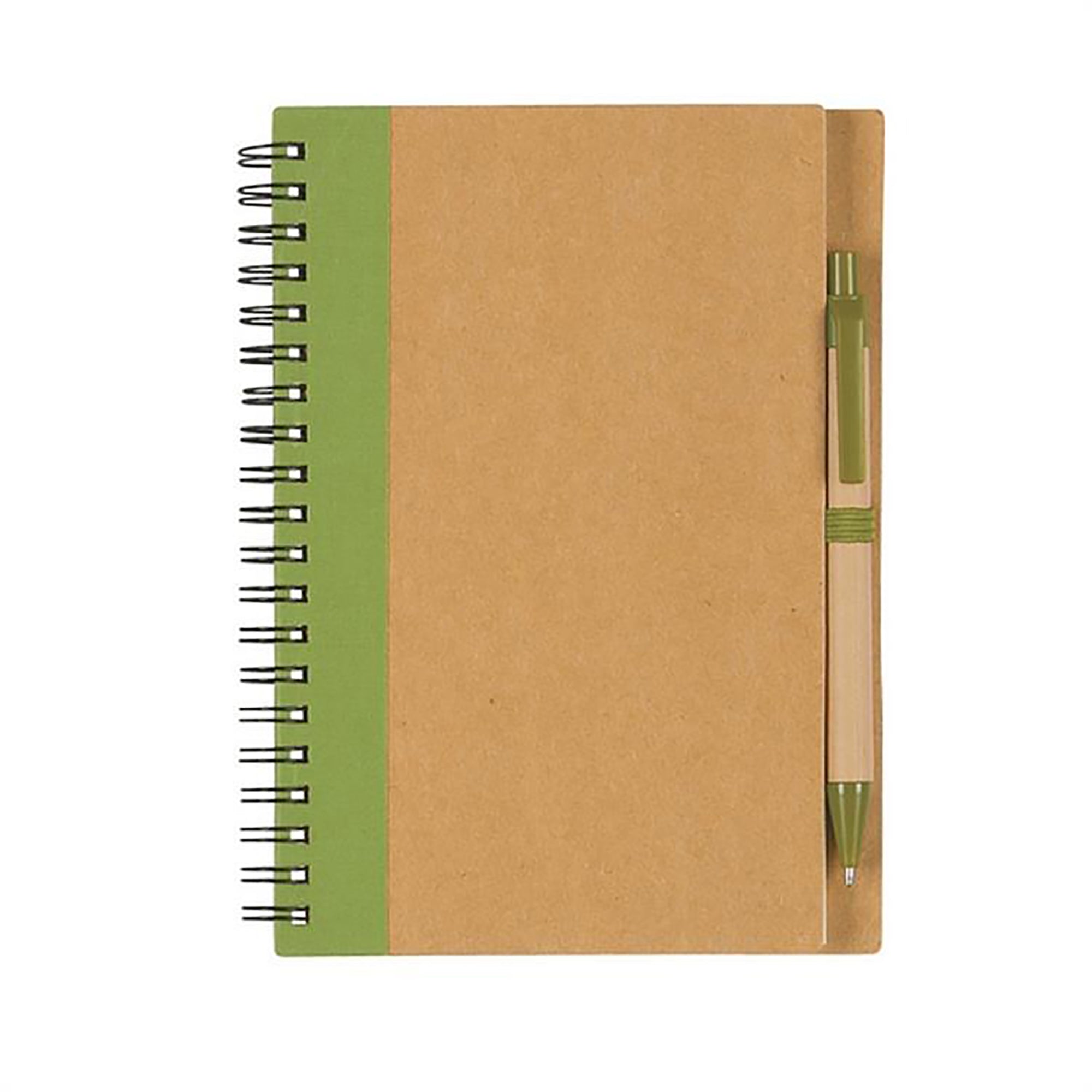 Eco-Chic Kraft Paper Journal Spiral-Bound Gift Set with Pen