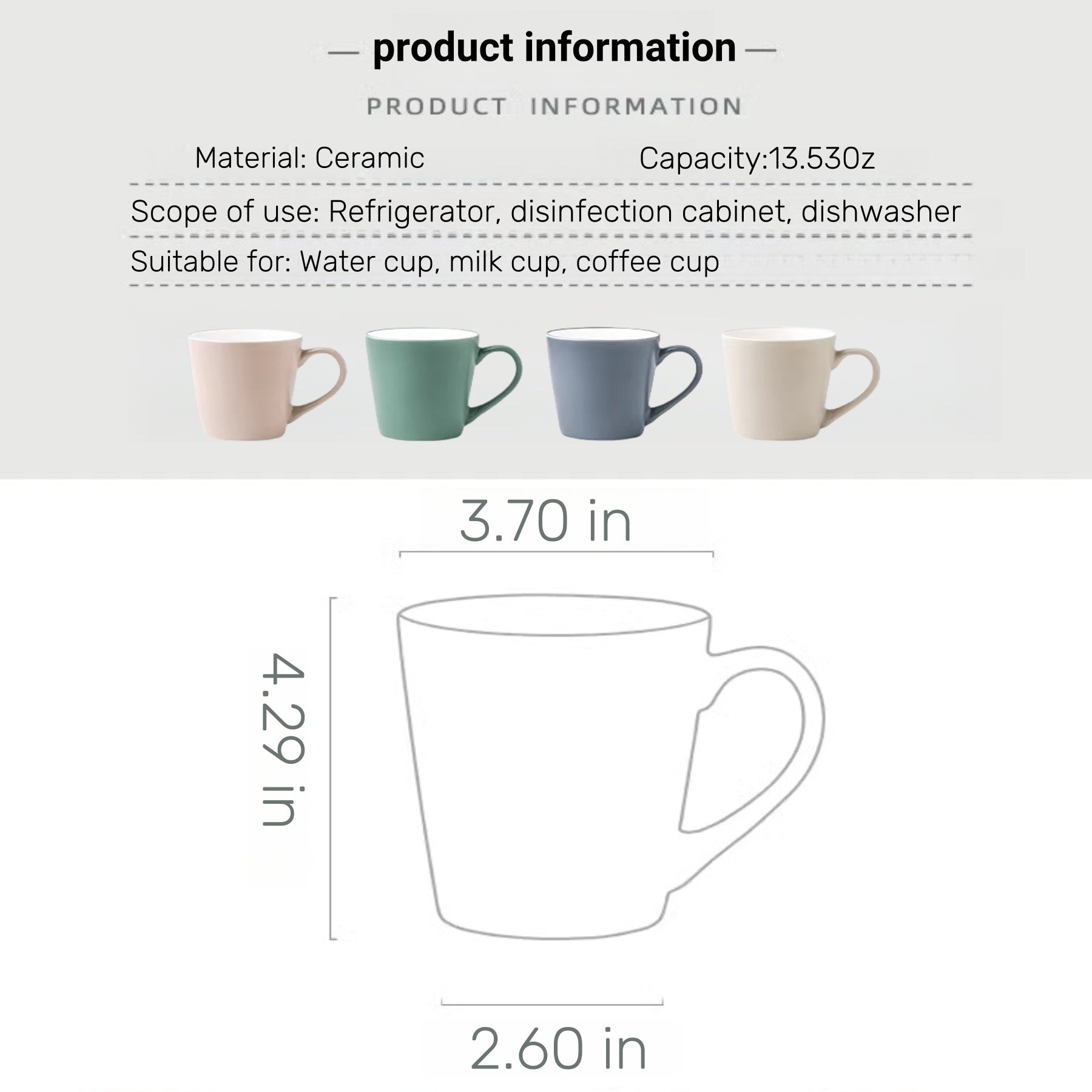 Simple Mug For Household Use