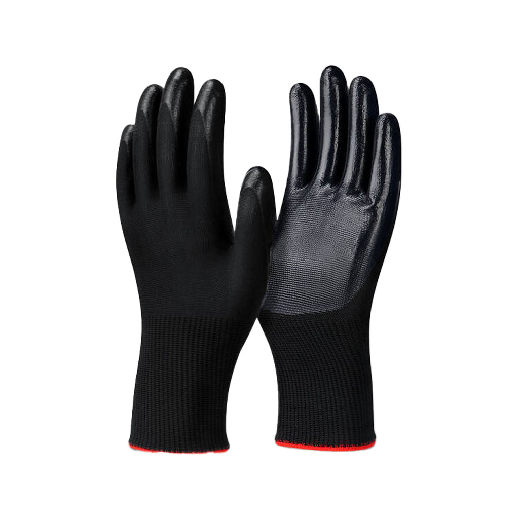 Blue & White Palm-Coated Gloves