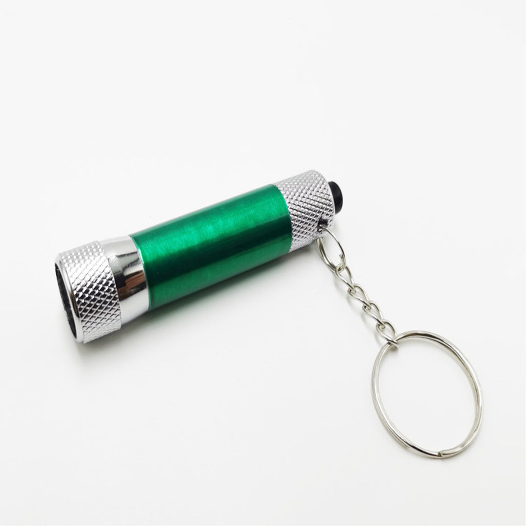 Bright Aluminum Alloy Flashlight With Keychain
