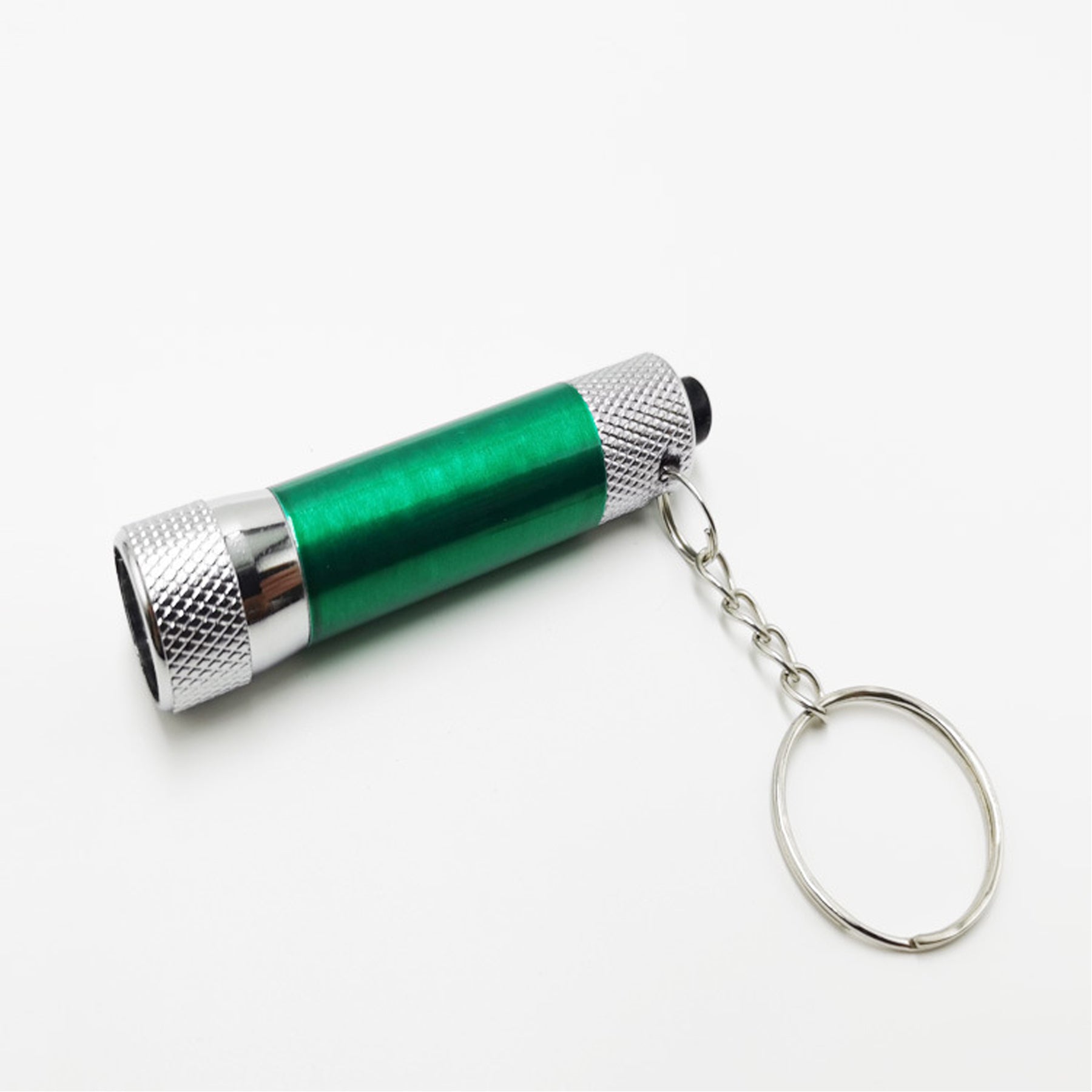 Bright Aluminum Alloy Flashlight With Keychain