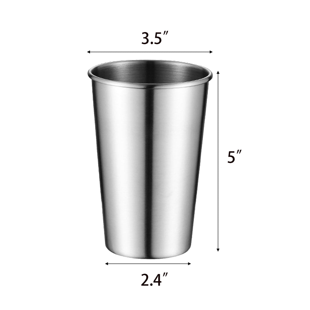 Premium Stainless Steel Cups 16 Oz