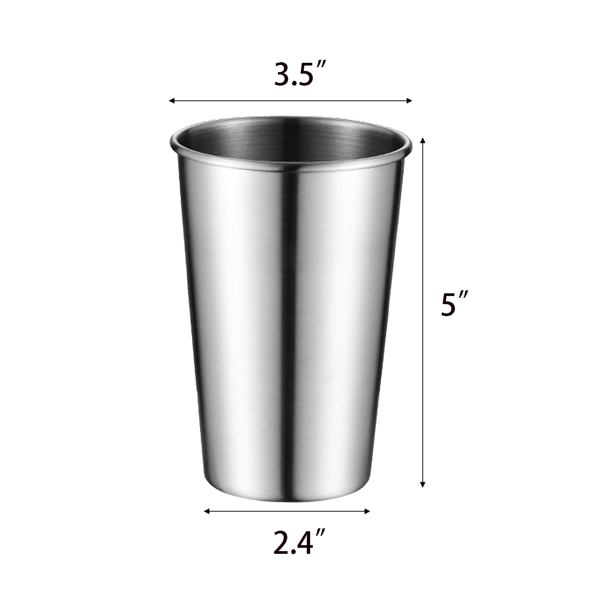 Premium Stainless Steel Cups 16 Oz