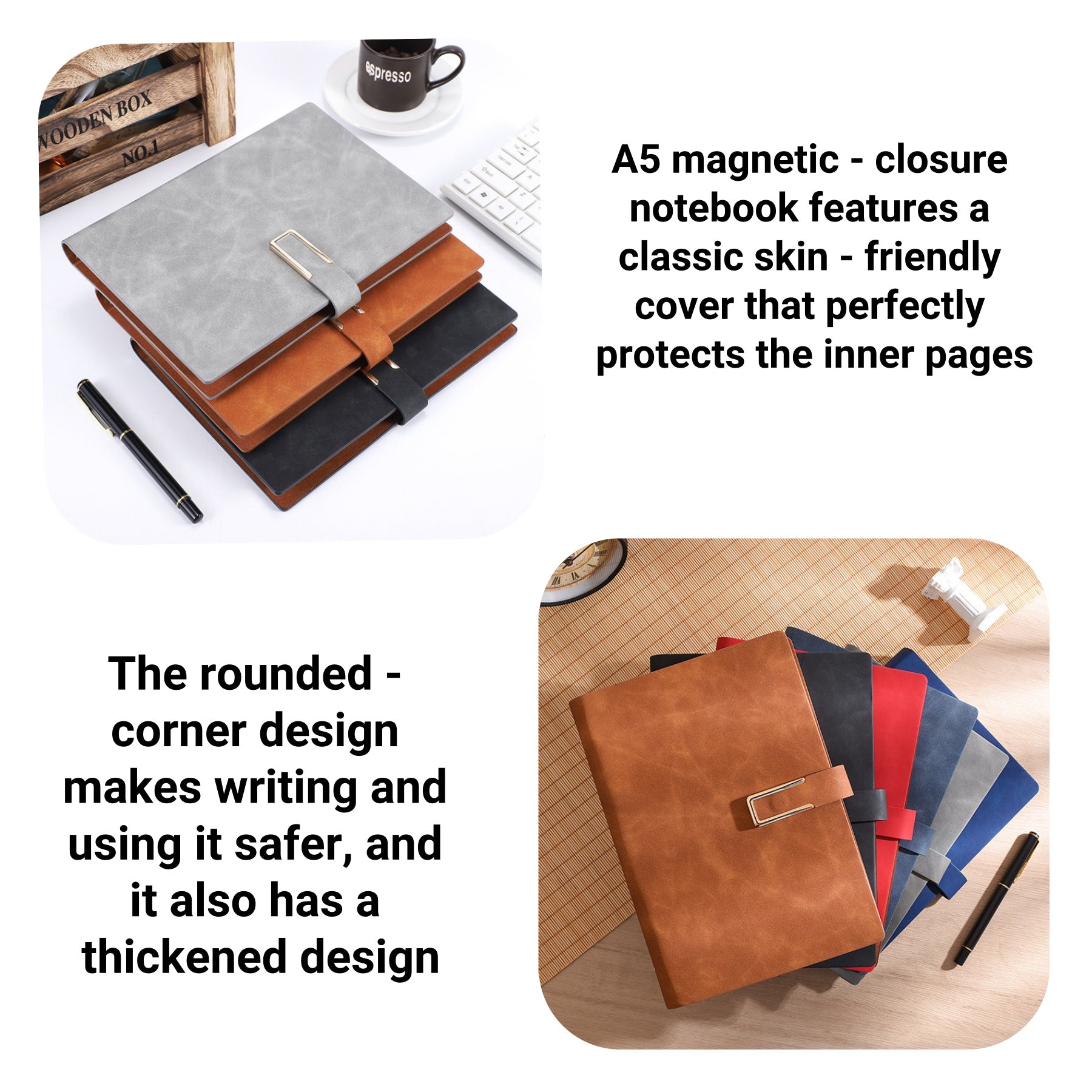 A5 Magnetic - closure Loose - leaf Notebook
