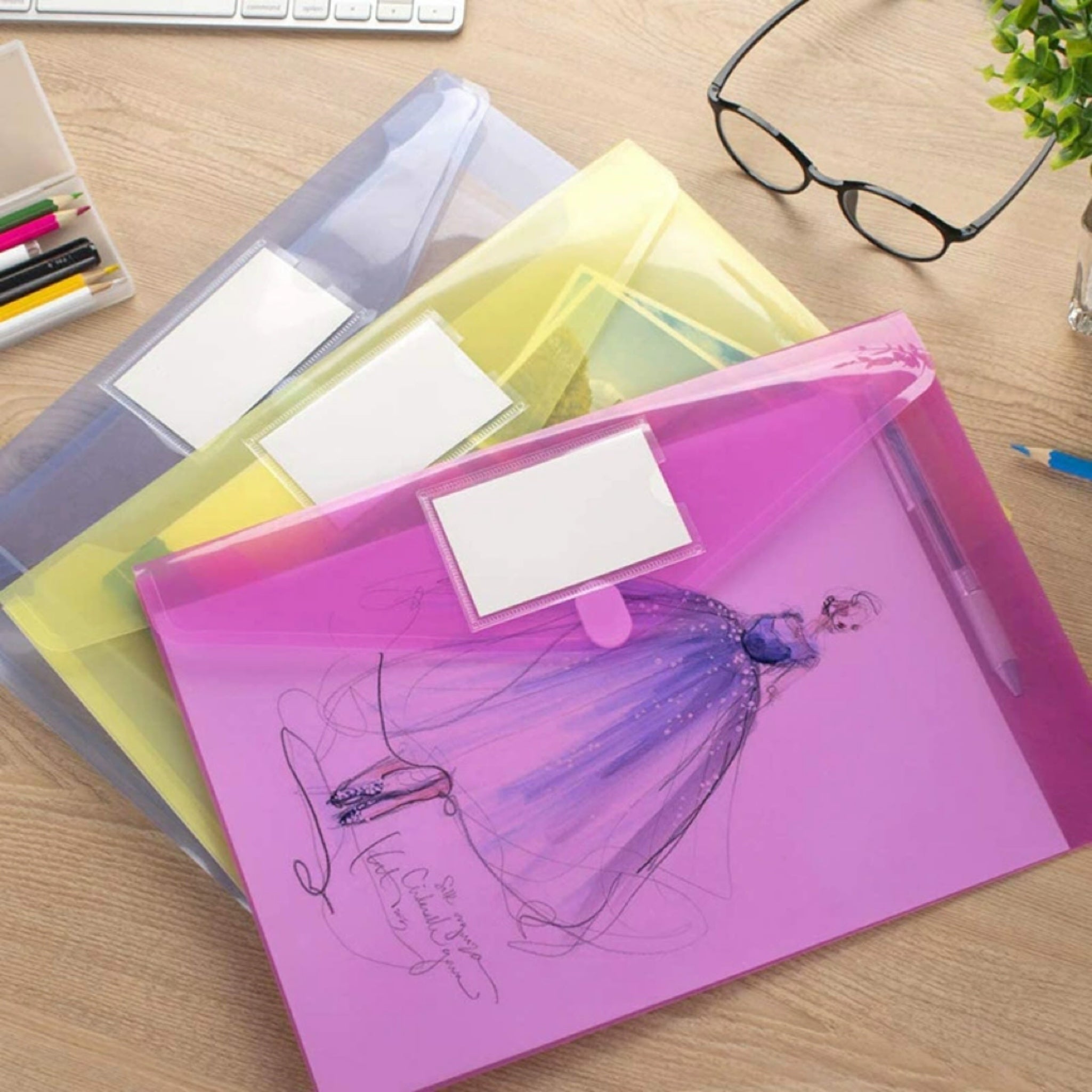 Plastic Envelopes With Snap Closure