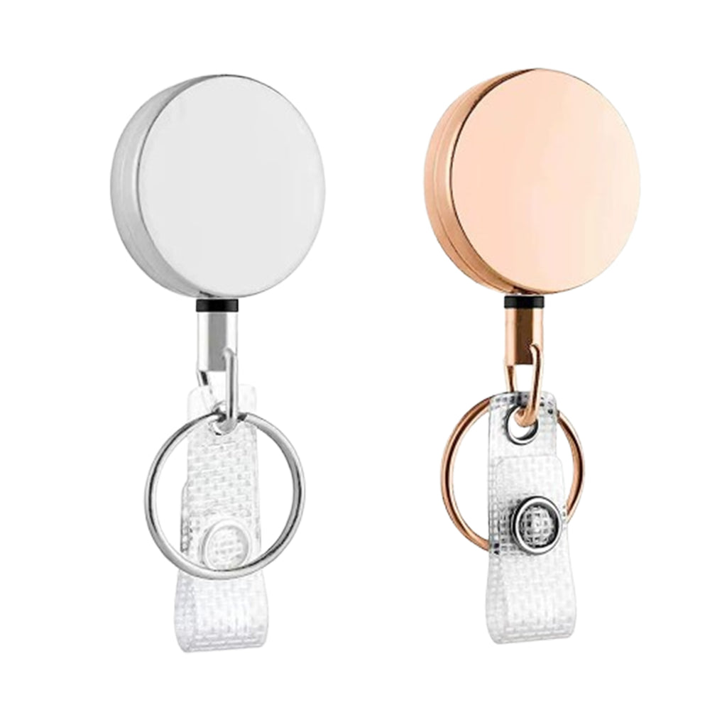 Retractable Badge Holder with Carabiner Reel Clip