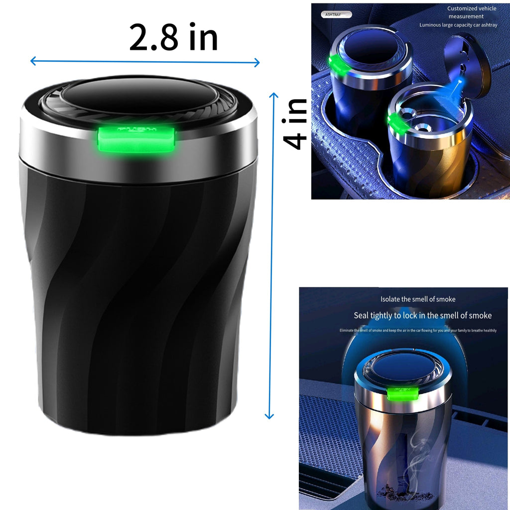 One Click Opening Luminous Car Mounted Ashtray