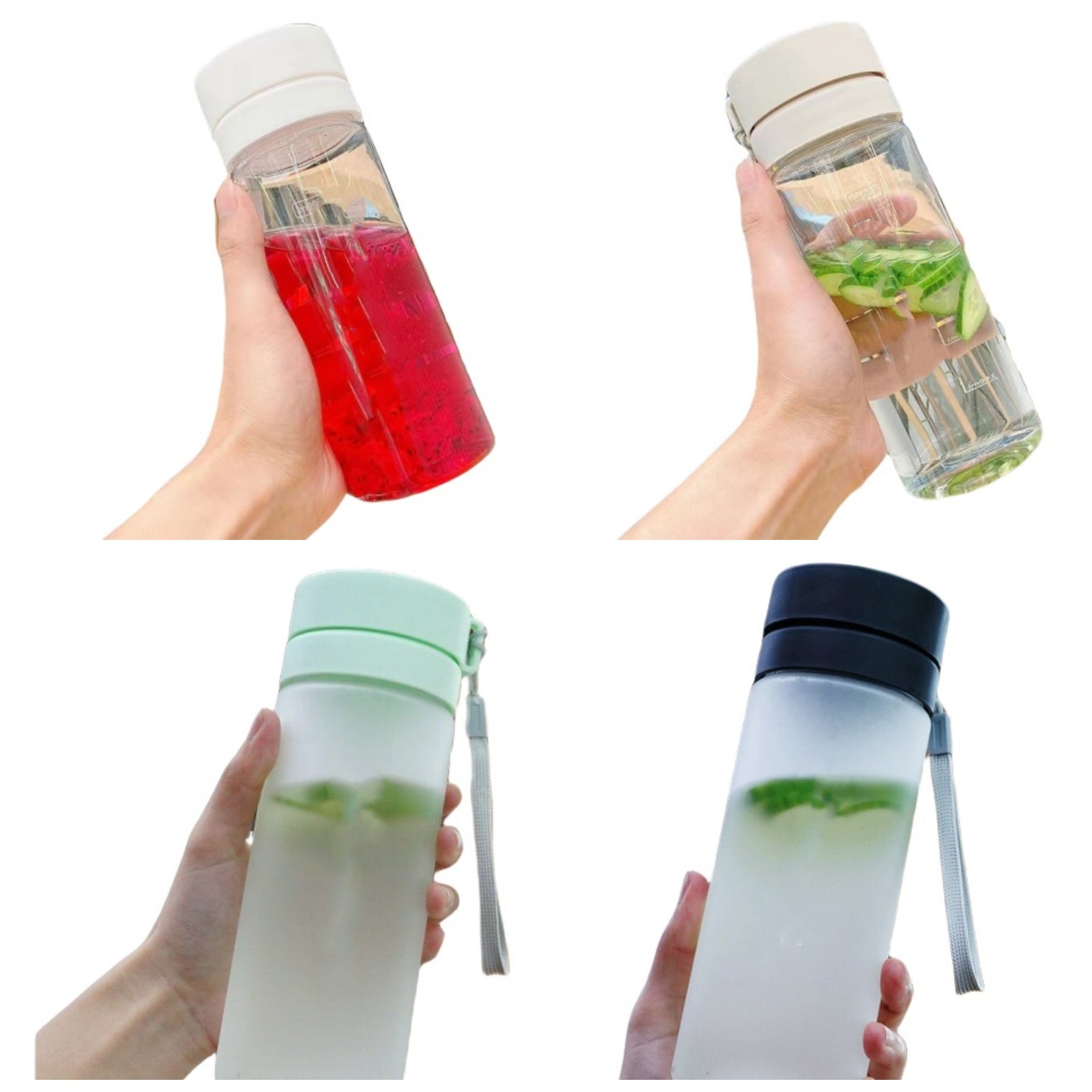 Portable Frosted Water Bottle