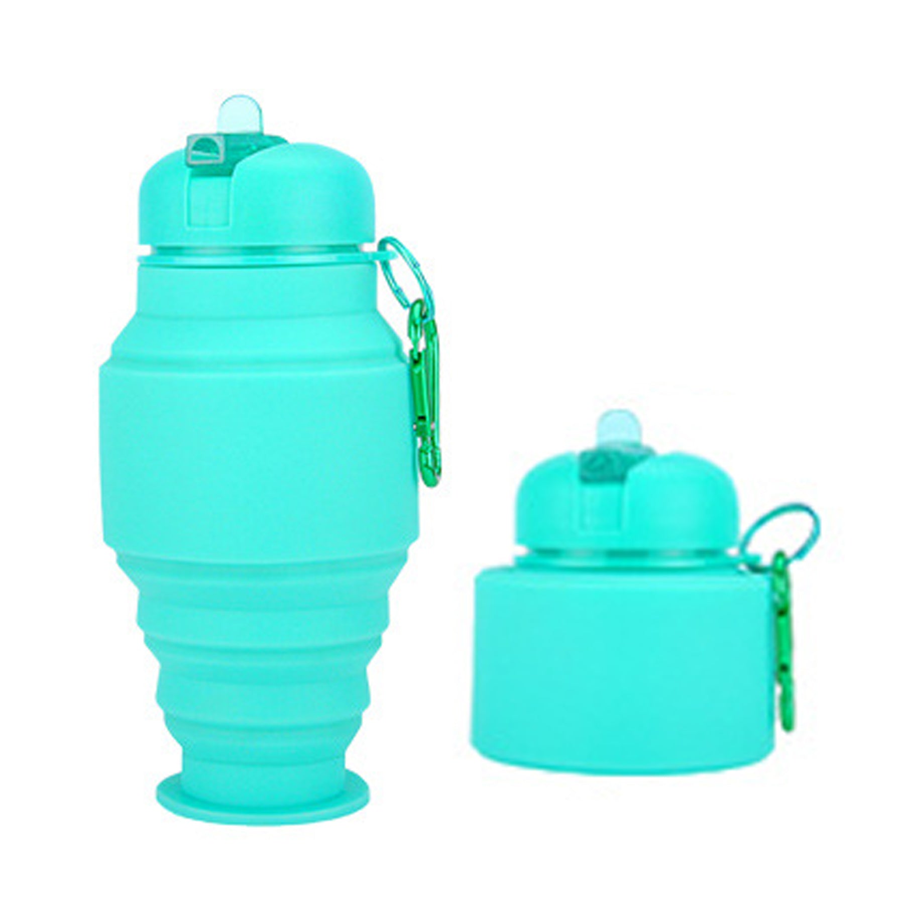 17oz Portable Outdoor Silicone Telescopic Water Bottle