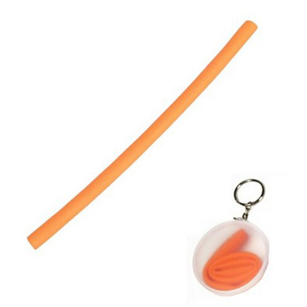 Silicone Straw With Carrying Case & Keyring