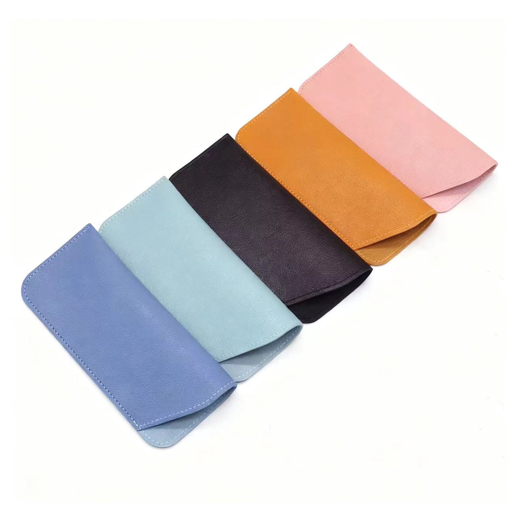 Soft PU Leather Eyeglass Travel Glasses Pouch