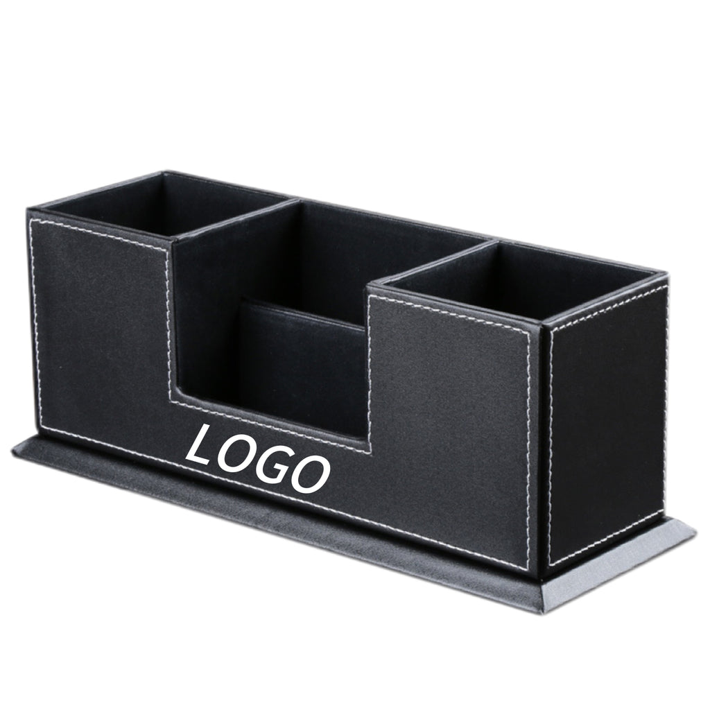 Multifunctional Leather Dual Pen Holder