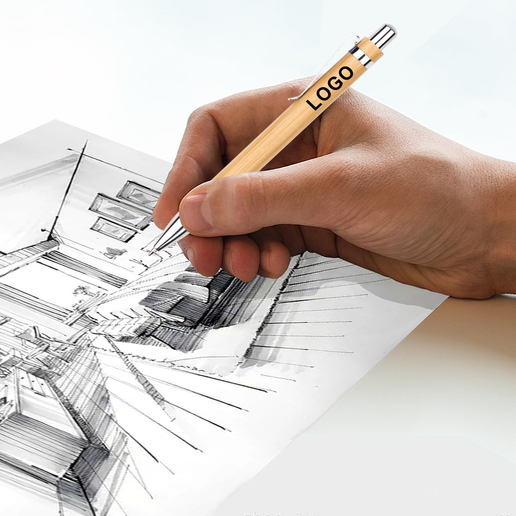 Bamboo Retract Ballpoint Pen