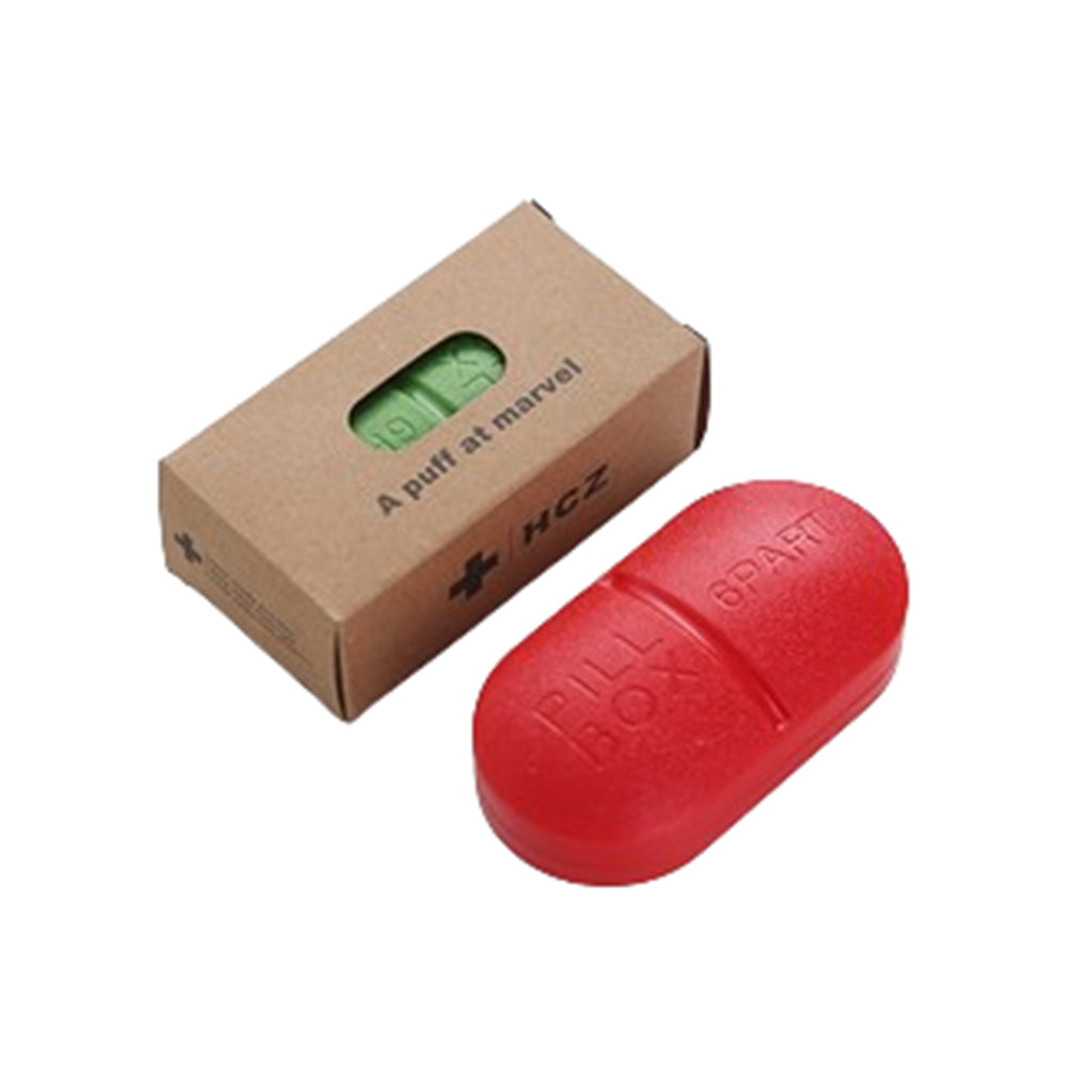 Pill Six-Compartment Plastic Box